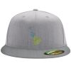 Flexfit 6210 Structured Flat Bill Fitted Hat Thumbnail