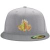 Flexfit 6210 Structured Flat Bill Fitted Hat Thumbnail