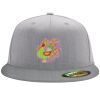 Flexfit 6210 Structured Flat Bill Fitted Hat Thumbnail