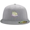 Flexfit 6210 Structured Flat Bill Fitted Hat Thumbnail