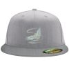 Flexfit 6210 Structured Flat Bill Fitted Hat Thumbnail