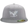 Flexfit 6210 Structured Flat Bill Fitted Hat Thumbnail