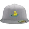 Flexfit 6210 Structured Flat Bill Fitted Hat Thumbnail