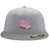 Flexfit 6210 Structured Flat Bill Fitted Hat Thumbnail