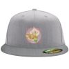 Flexfit 6210 Structured Flat Bill Fitted Hat Thumbnail
