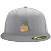 Flexfit 6210 Structured Flat Bill Fitted Hat Thumbnail