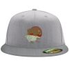 Flexfit 6210 Structured Flat Bill Fitted Hat Thumbnail