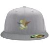 Flexfit 6210 Structured Flat Bill Fitted Hat Thumbnail
