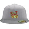 Flexfit 6210 Structured Flat Bill Fitted Hat Thumbnail