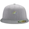 Flexfit 6210 Structured Flat Bill Fitted Hat Thumbnail