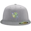 Flexfit 6210 Structured Flat Bill Fitted Hat Thumbnail