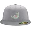 Flexfit 6210 Structured Flat Bill Fitted Hat Thumbnail