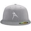 Flexfit 6210 Structured Flat Bill Fitted Hat Thumbnail