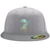 Flexfit 6210 Structured Flat Bill Fitted Hat Thumbnail