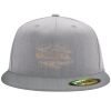 Flexfit 6210 Structured Flat Bill Fitted Hat Thumbnail