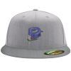 Flexfit 6210 Structured Flat Bill Fitted Hat Thumbnail