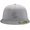 Flexfit 6210 Structured Flat Bill Fitted Hat Thumbnail