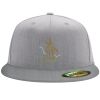 Flexfit 6210 Structured Flat Bill Fitted Hat Thumbnail