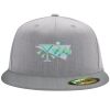 Flexfit 6210 Structured Flat Bill Fitted Hat Thumbnail