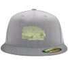 Flexfit 6210 Structured Flat Bill Fitted Hat Thumbnail
