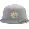 Flexfit 6210 Structured Flat Bill Fitted Hat Thumbnail