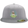 Flexfit 6210 Structured Flat Bill Fitted Hat Thumbnail