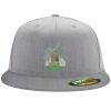 Flexfit 6210 Structured Flat Bill Fitted Hat Thumbnail