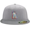 Flexfit 6210 Structured Flat Bill Fitted Hat Thumbnail
