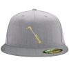 Flexfit 6210 Structured Flat Bill Fitted Hat Thumbnail