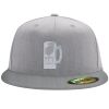 Flexfit 6210 Structured Flat Bill Fitted Hat Thumbnail