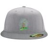 Flexfit 6210 Structured Flat Bill Fitted Hat Thumbnail