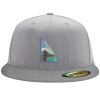 Flexfit 6210 Structured Flat Bill Fitted Hat Thumbnail