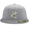 Flexfit 6210 Structured Flat Bill Fitted Hat Thumbnail
