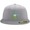 Flexfit 6210 Structured Flat Bill Fitted Hat Thumbnail