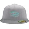 Flexfit 6210 Structured Flat Bill Fitted Hat Thumbnail