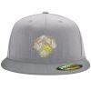 Flexfit 6210 Structured Flat Bill Fitted Hat Thumbnail