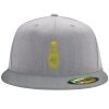 Flexfit 6210 Structured Flat Bill Fitted Hat Thumbnail