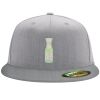 Flexfit 6210 Structured Flat Bill Fitted Hat Thumbnail