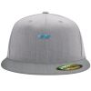 Flexfit 6210 Structured Flat Bill Fitted Hat Thumbnail