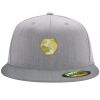 Flexfit 6210 Structured Flat Bill Fitted Hat Thumbnail