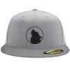 Flexfit 6210 Structured Flat Bill Fitted Hat Thumbnail