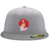 Flexfit 6210 Structured Flat Bill Fitted Hat Thumbnail
