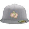 Flexfit 6210 Structured Flat Bill Fitted Hat Thumbnail