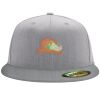 Flexfit 6210 Structured Flat Bill Fitted Hat Thumbnail