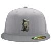 Flexfit 6210 Structured Flat Bill Fitted Hat Thumbnail