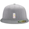 Flexfit 6210 Structured Flat Bill Fitted Hat Thumbnail