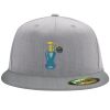 Flexfit 6210 Structured Flat Bill Fitted Hat Thumbnail