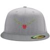 Flexfit 6210 Structured Flat Bill Fitted Hat Thumbnail