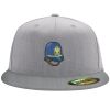 Flexfit 6210 Structured Flat Bill Fitted Hat Thumbnail