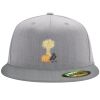 Flexfit 6210 Structured Flat Bill Fitted Hat Thumbnail